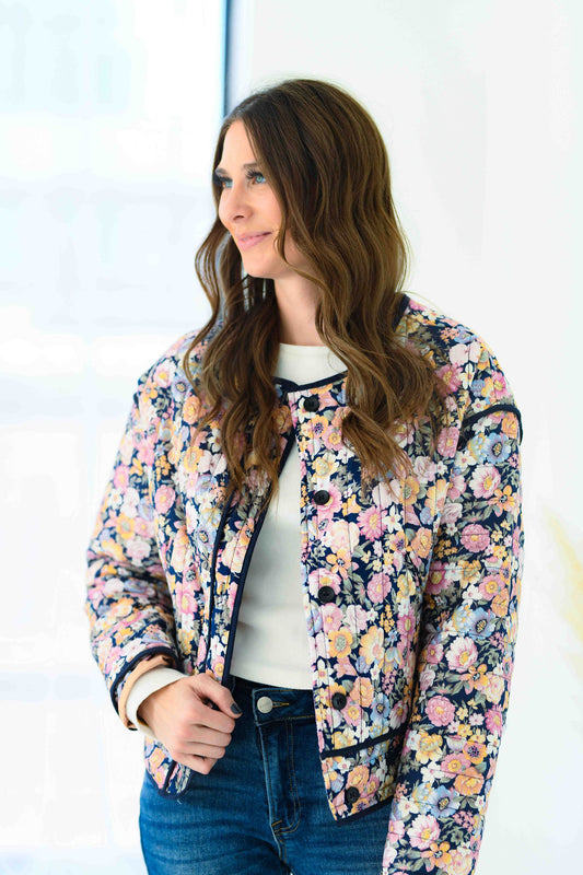 Quilted Vintage Floral Jacket