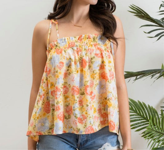 Yellow Floral Cami