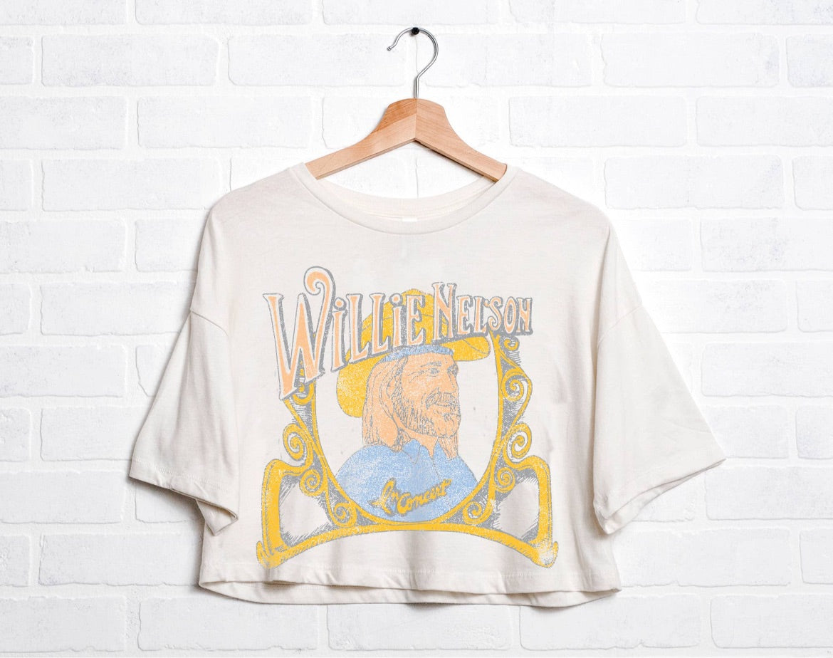 Willie Nelson Cropped Tee