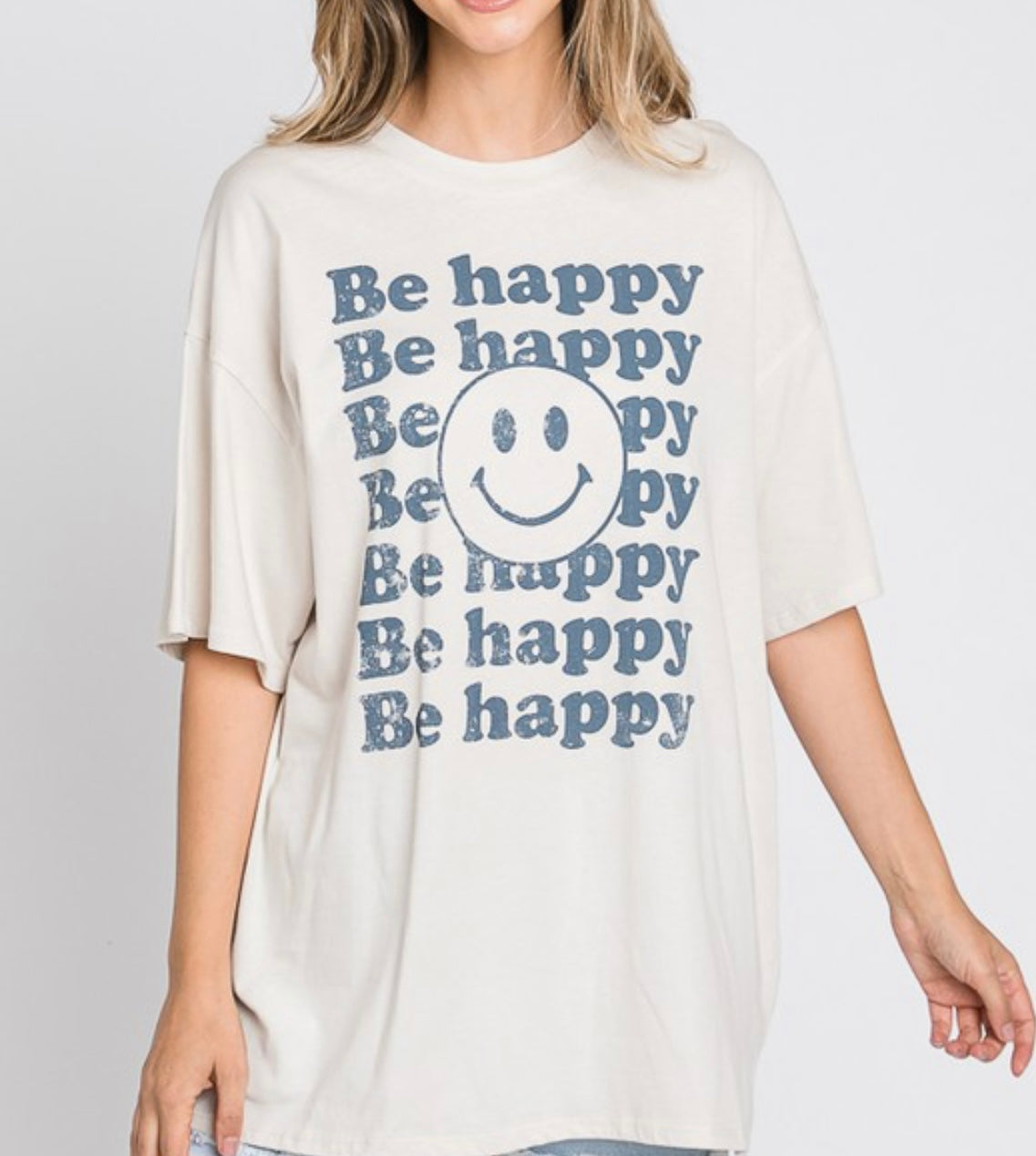 Be Happy Smiley Tee